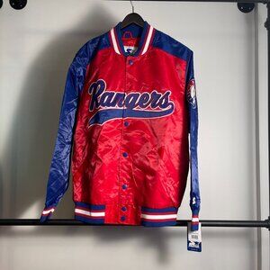 Starter Texas Rangers light weight Satin Jacket size L